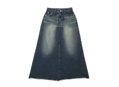 atmos pink Denim Long Skirt "Indigo"