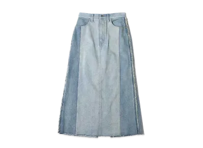 atmos pink Fringe Denim Skirt "Blue"