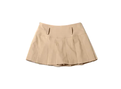 atmos pink Classic Pleated Miniskirt "Beige"
