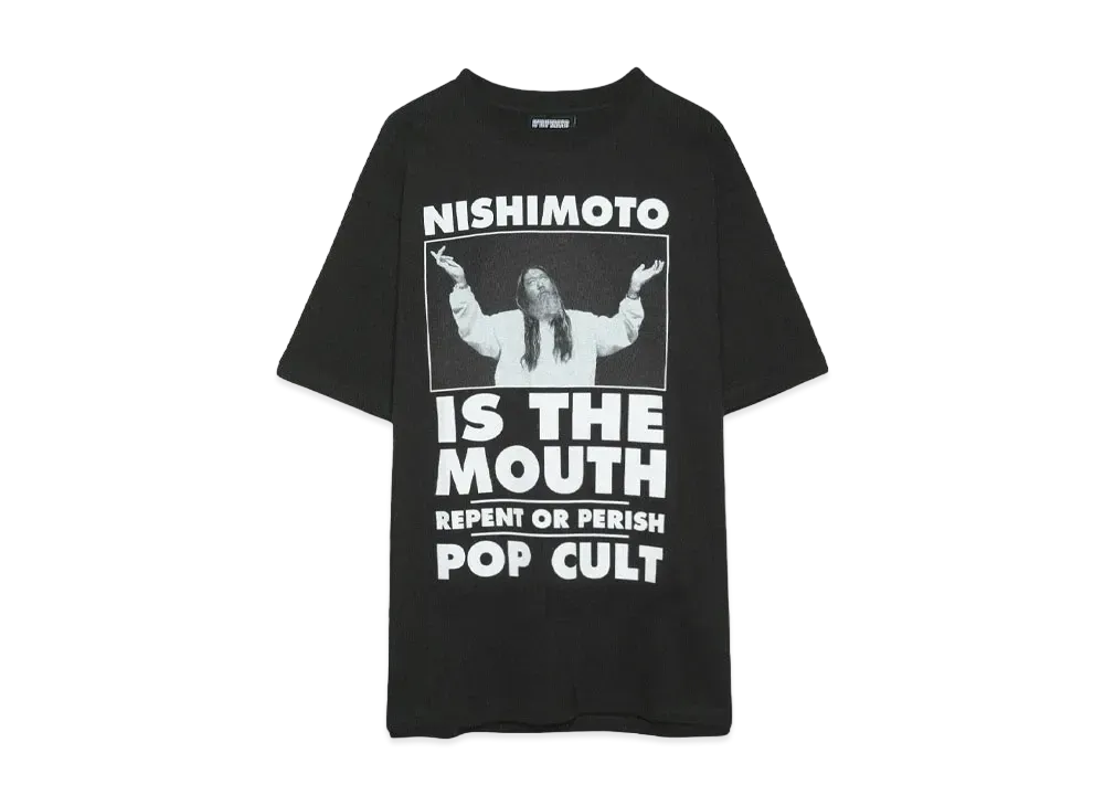 NISHIMOTO IS THE MOUTH POP-CULT S/S TEE "BLACK"