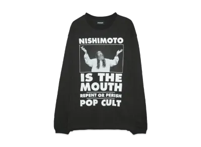 NISHIMOTO IS THE MOUTH POP-CULT L/S TEE "BLACK"