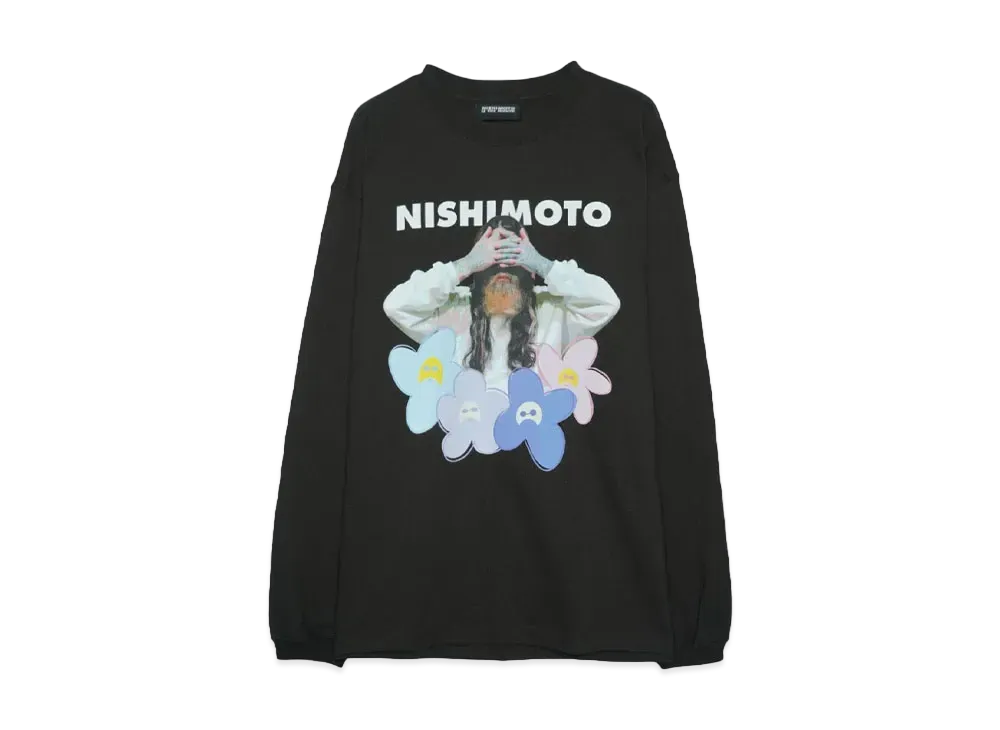NISHIMOTO IS THE MOUTH FLOWER L/S TEE "BLACK"