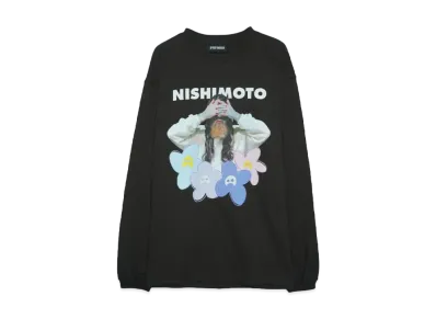 NISHIMOTO IS THE MOUTH FLOWER L/S TEE "BLACK"