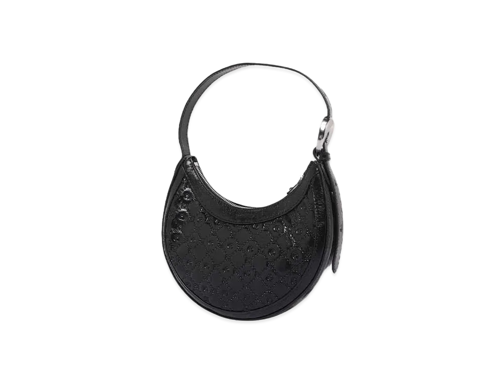 Marine serre AOM SCREENPRINT LEATHER ECLIPS MINI "BLACK"