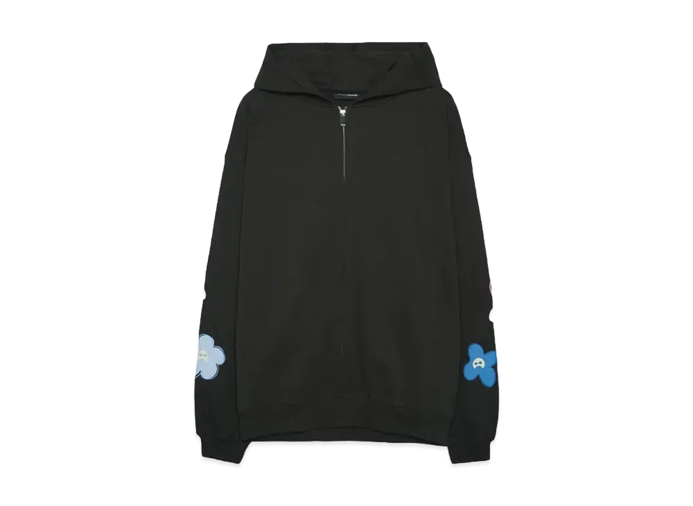 NISHIMOTO IS THE MOUTH FLOWER SWEAT HOODIE "BLACK"