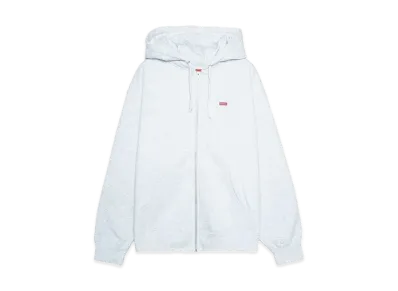 Supreme Small Box Zip Up Hooded Sweatshirt "Ash Grey"