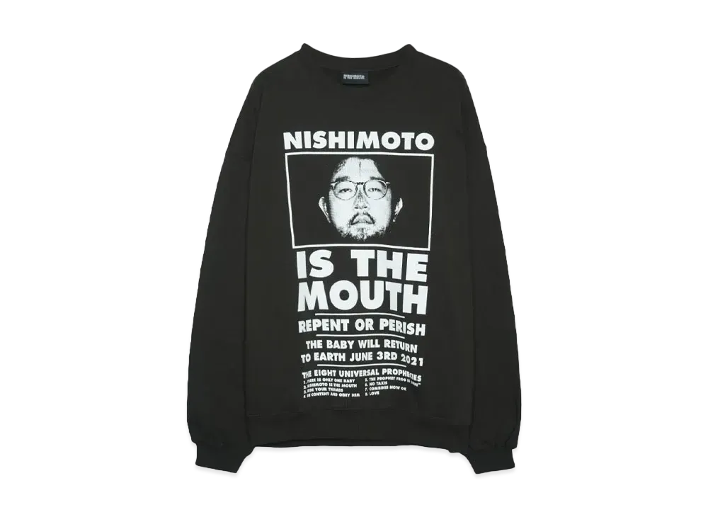 NISHIMOTO IS THE MOUTH CLASSIC SWEAT SHIRTS "BLACK"