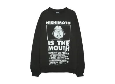 NISHIMOTO IS THE MOUTH CLASSIC SWEAT SHIRTS "BLACK"