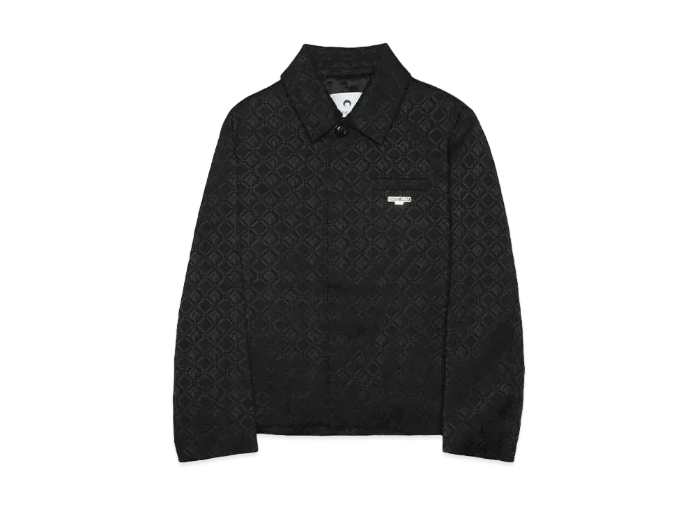Marine serre MOON DIAMOND JACQUARD TAILORING BOXY BLAZER "BLACK"