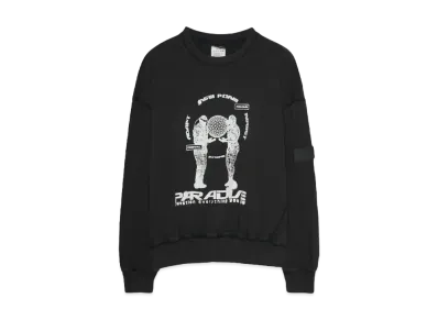 Paradise Youth Club MASS SWEATER "WASHED BLACK"