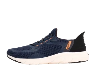 Puma Softride Flex Lace Eas in Wide "Club Navy/Puma Black/Caramel Latte"