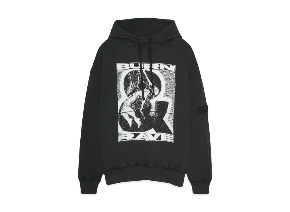 Paradise Youth Club DRIFT HOODIE "WASHED BLACK"