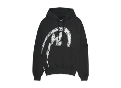 Paradise Youth Club P LOGO HOODIE "WASHED BLACK"