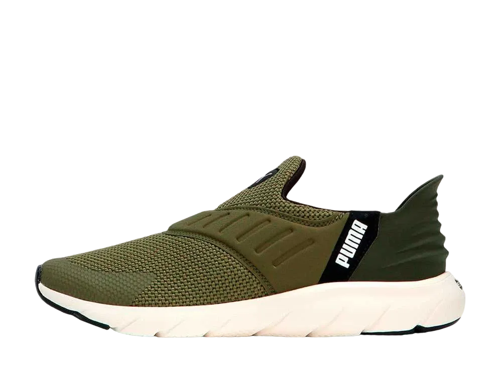 プーマ ソフトライド フレックス イーズイン ワイド "プーマオリーブ/ダークオリーブ/プーマブラック"