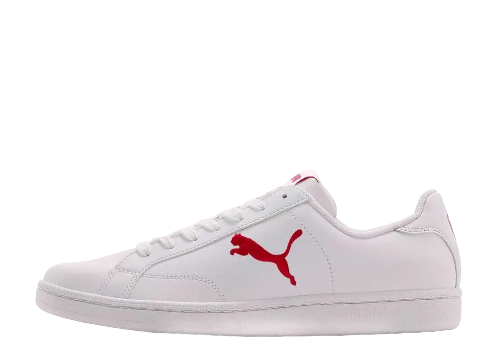 プーマ スマッシュ キャット L "プーマホワイト/バルバドスチェリー"