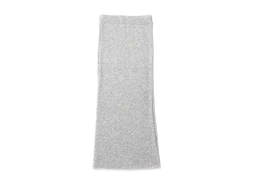 atmos pink Slit Knit Skirt "Gray"