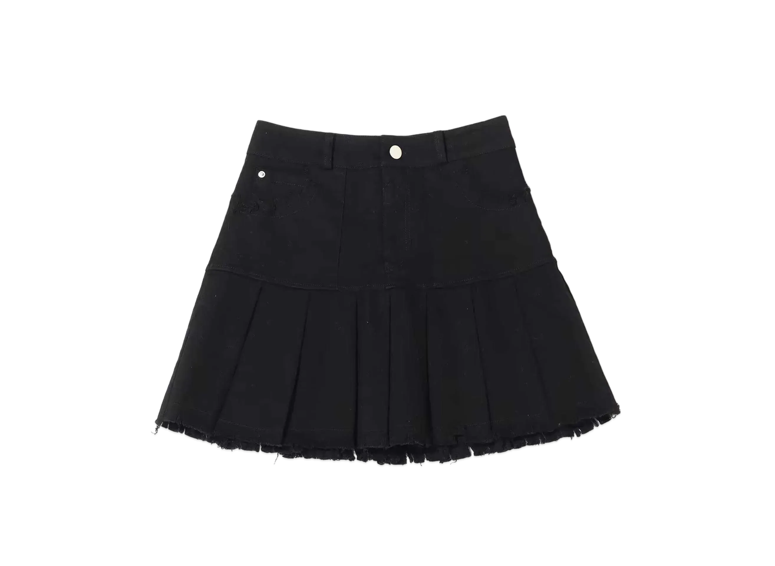 atmos pink Distressed Pleated Skirt "Black"