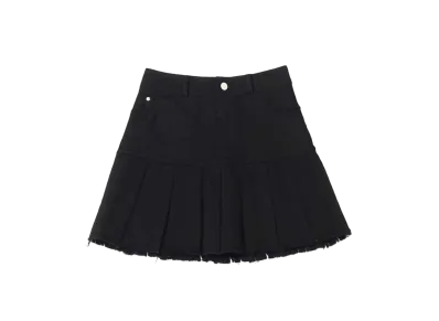 atmos pink Distressed Pleated Skirt "Black"