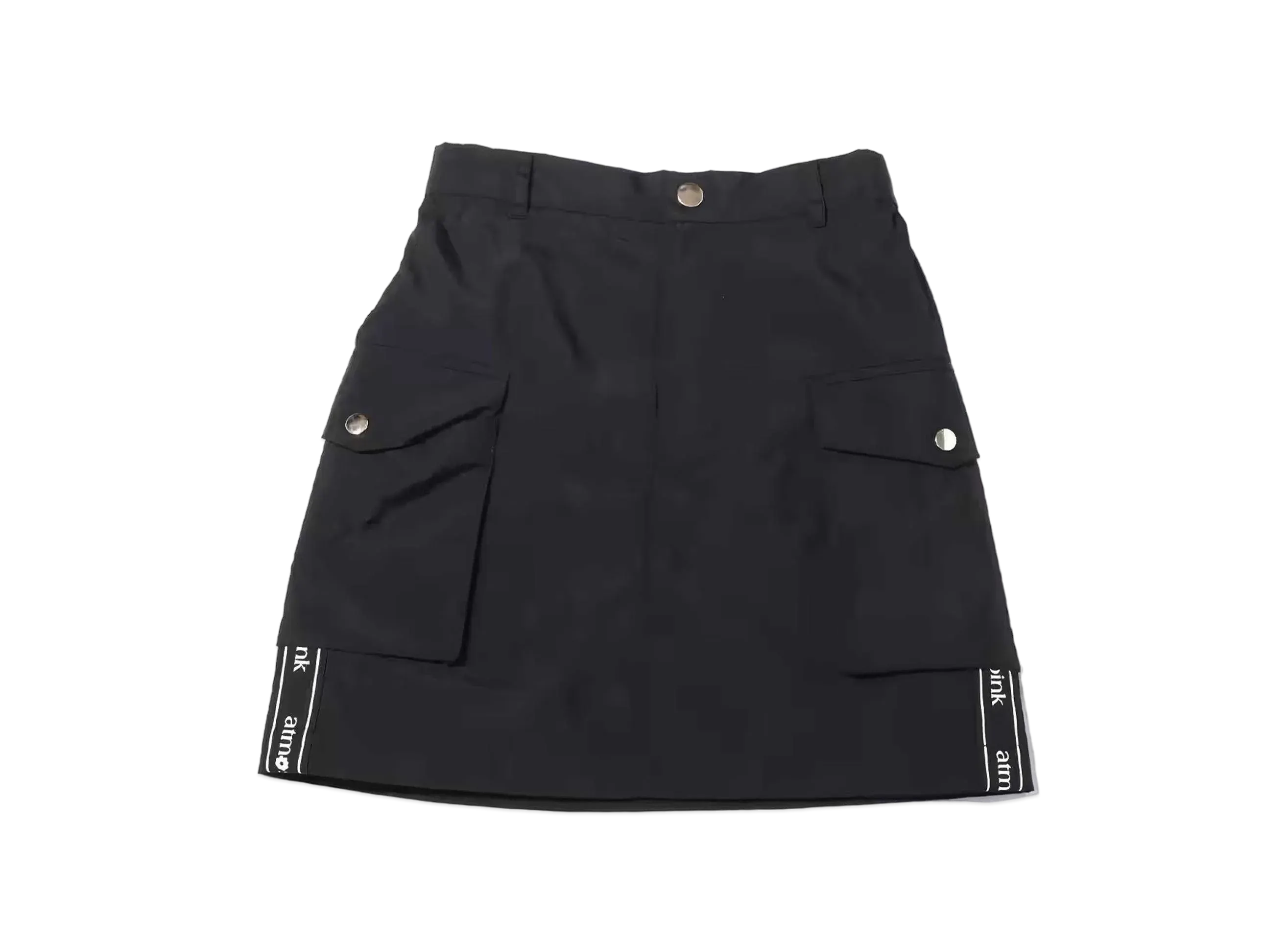 atmos pink Side Logo Cargo Mini Skirt "Black"