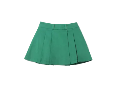 atmos pink Pleated Mini Skirt "Green"