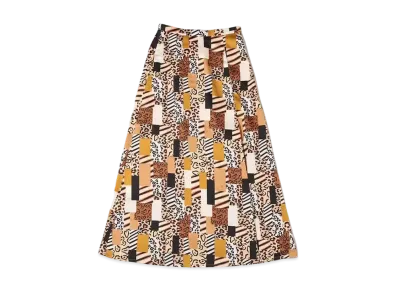 atmos pink Animal Print Long Skirt "Brown"