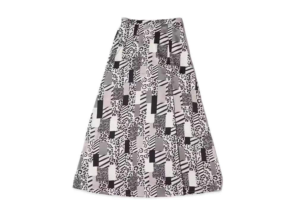 atmos pink Animal Print Long Skirt "Gray"