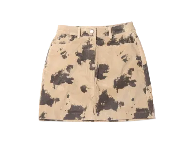 atmos pink Corduroy Bleach Pattern Miniskirt "Beige"