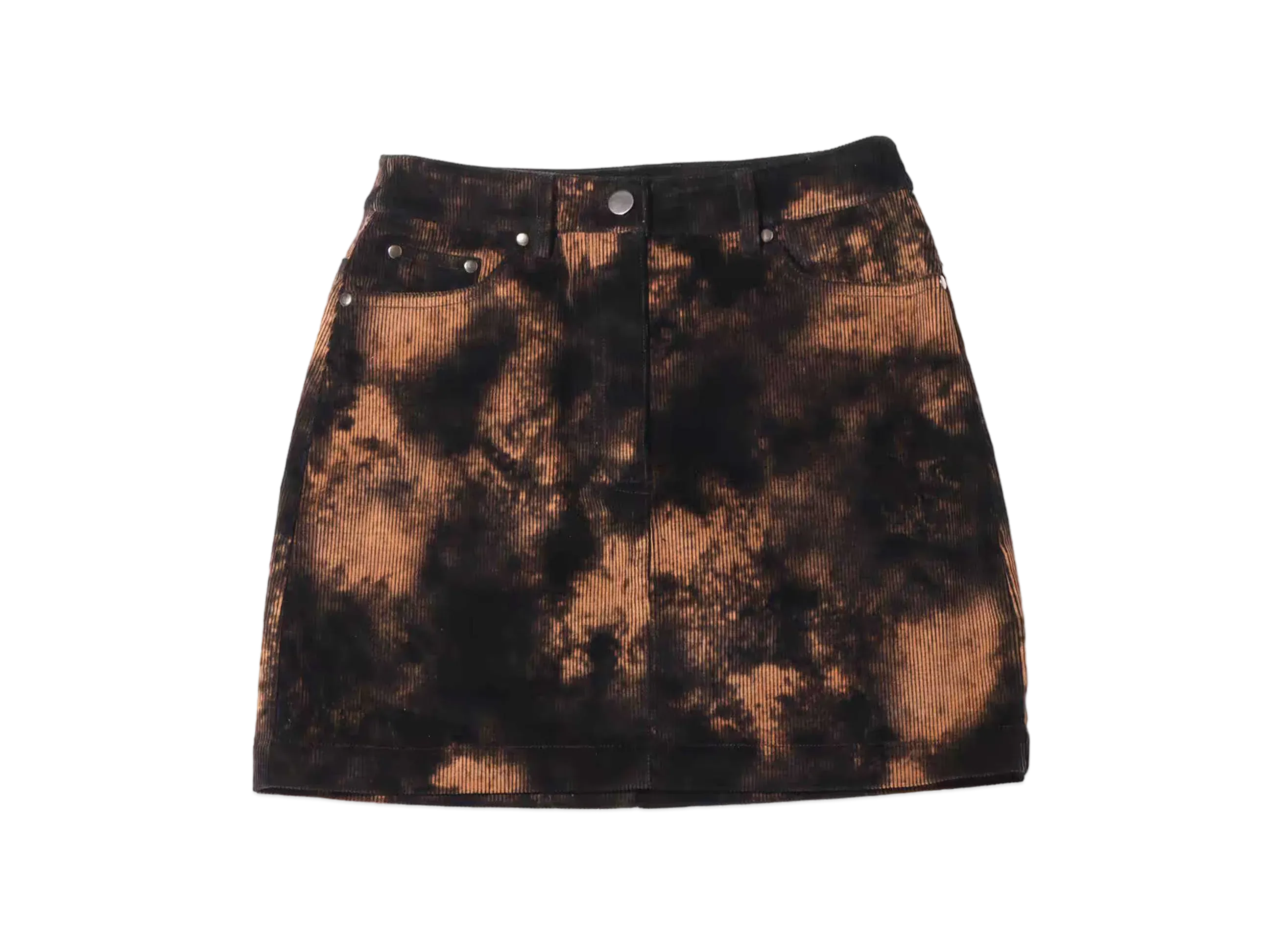 atmos pink Corduroy Bleach Pattern Miniskirt "Brown"