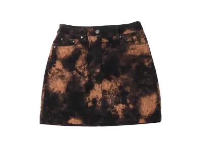 atmos pink Corduroy Bleach Pattern Miniskirt "Brown"