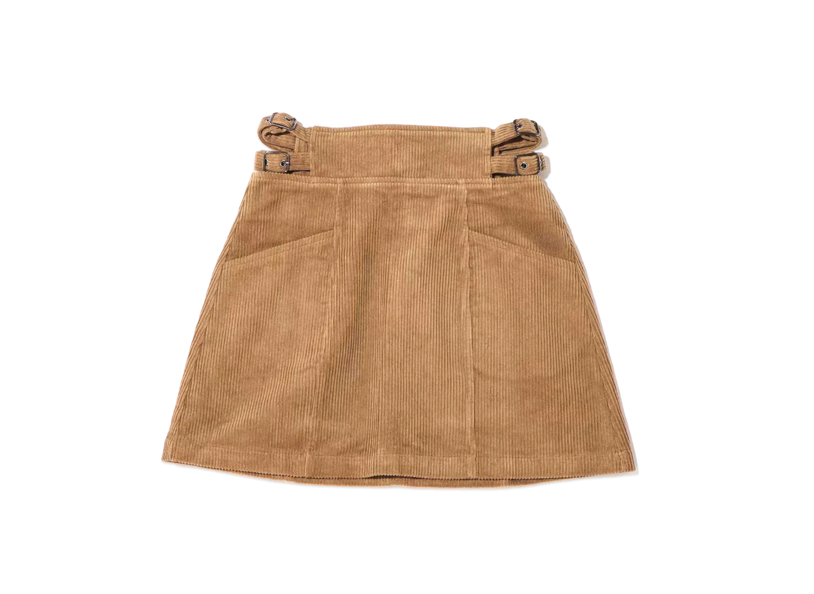 atmos pink Corduroy Side Belt Miniskirt "Brown"
