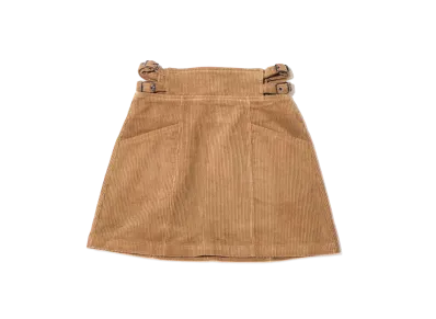 atmos pink Corduroy Side Belt Miniskirt "Brown"