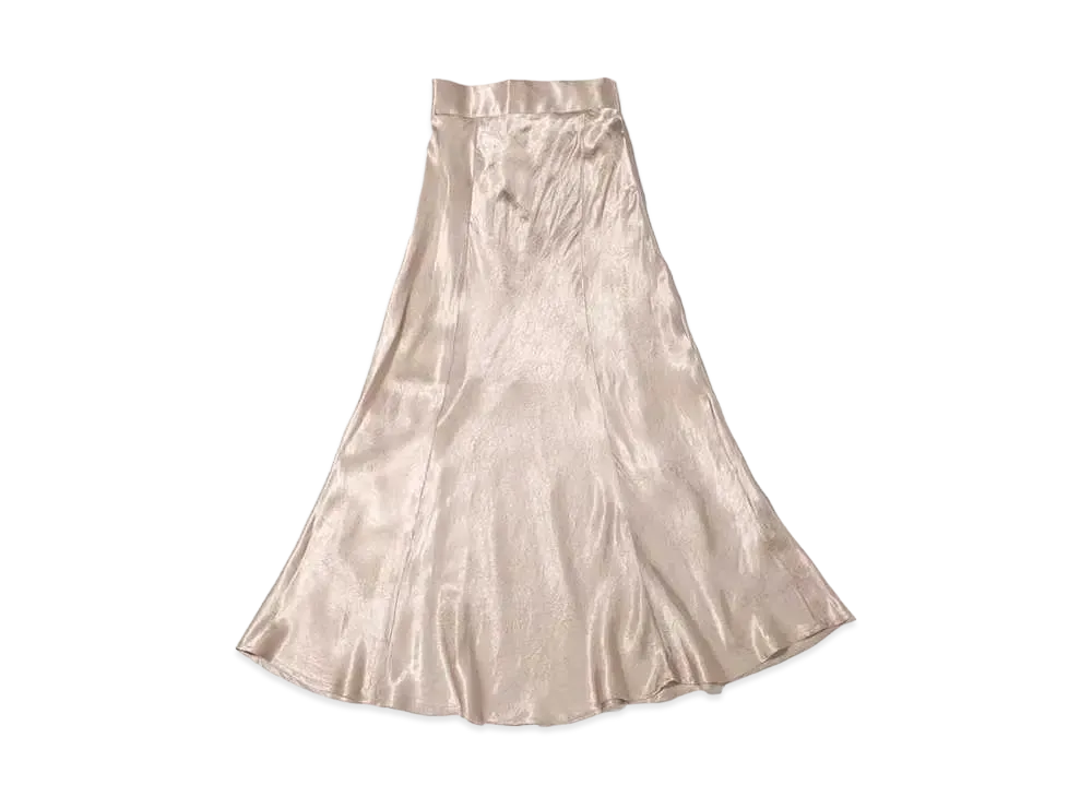 atmos pink Satin Mermaid Skirt "Beige"
