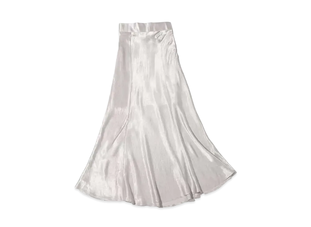 atmos pink Satin Mermaid Skirt "Silver"