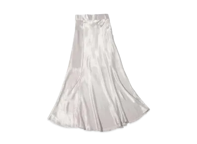 atmos pink Satin Mermaid Skirt "Silver"