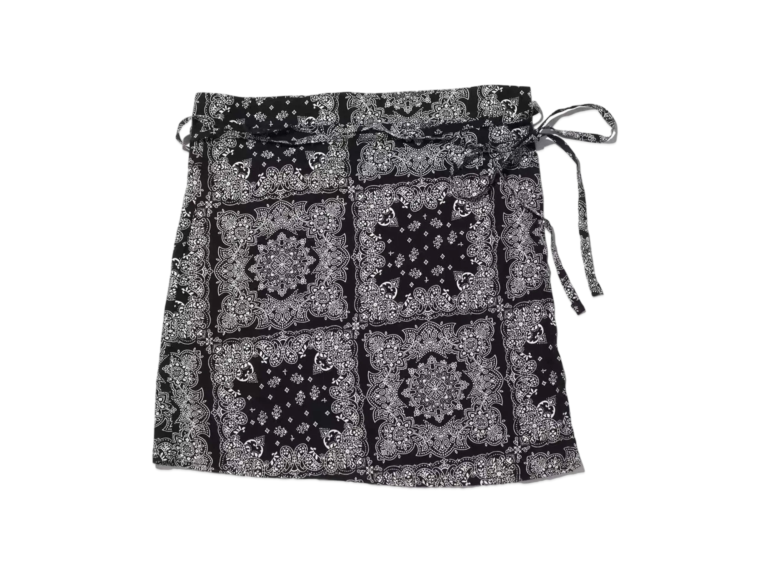 atmos pink Paisley Pattern Wrap Skirt "Black"