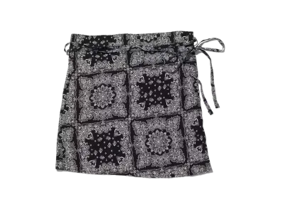 atmos pink Paisley Pattern Wrap Skirt "Black"