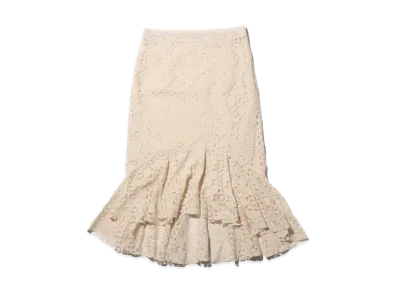 atmos pink Lace Mermaid Skirt "White"