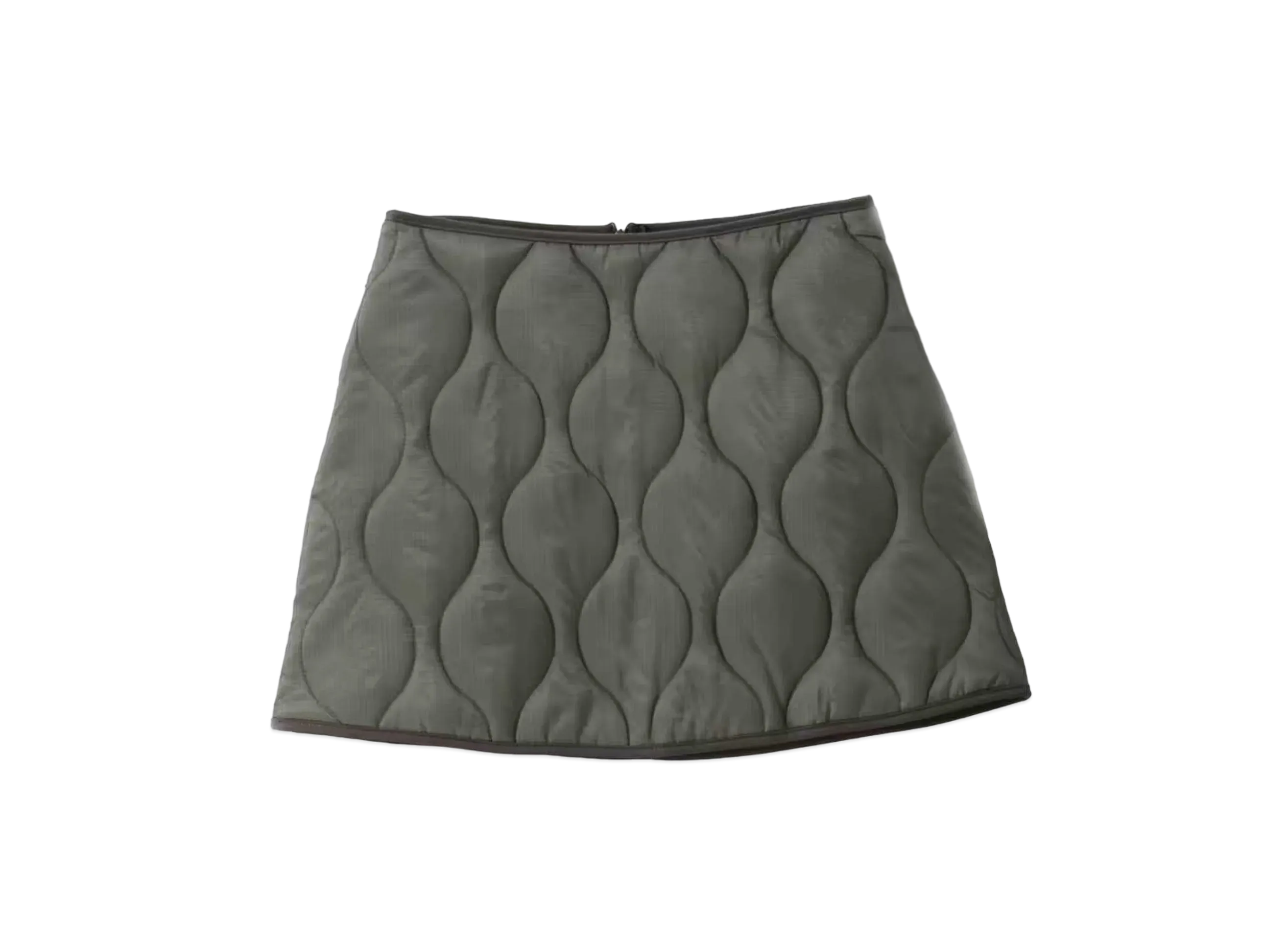 atmos pink Batted Trapezoid Mini Skirt "Khaki"