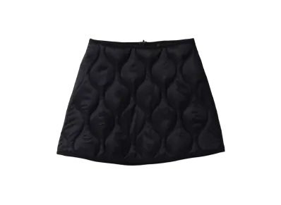 atmos pink Batted Trapezoid Mini Skirt "Black"