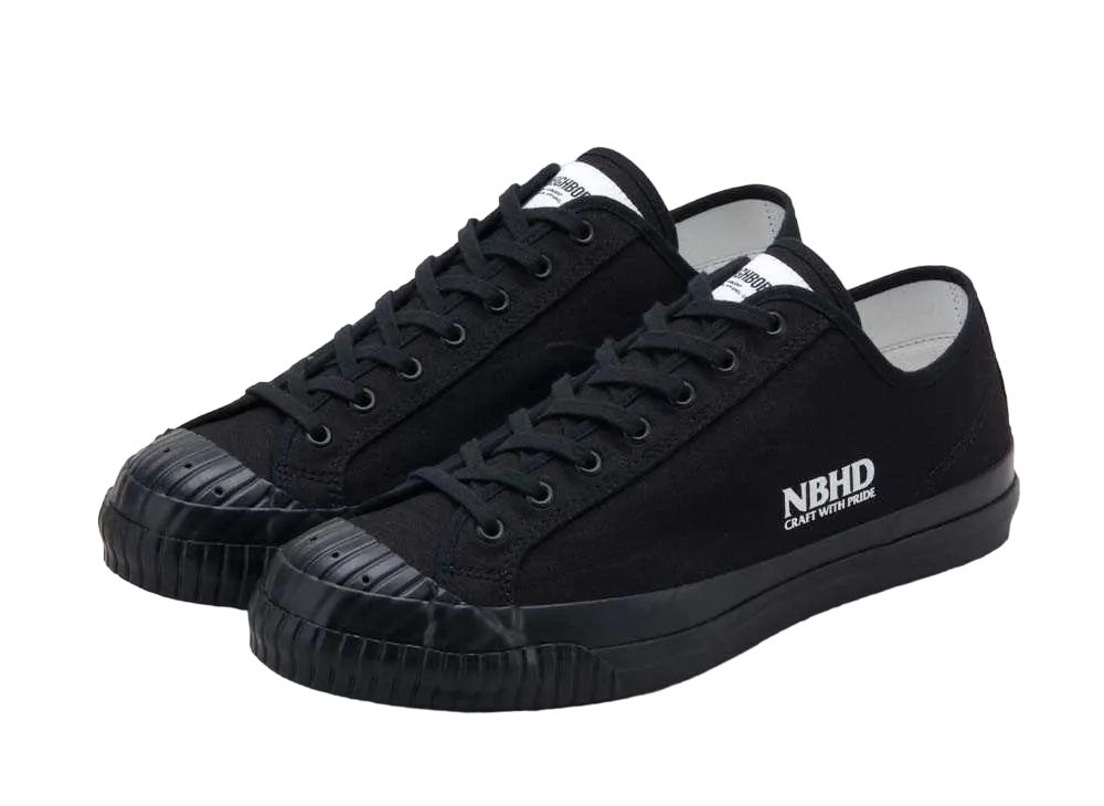 NEIGHBORHOOD × MOONSTAR GR Low Sneakers "Black"