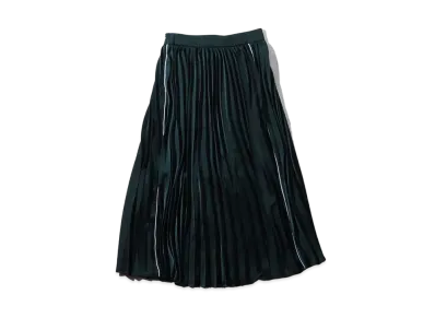 atmos pink Line Pleated Long Skirt "Green"