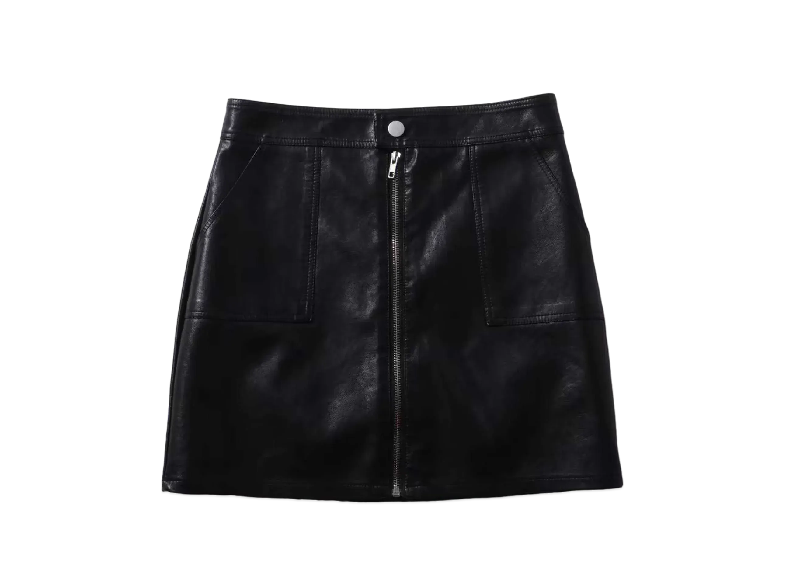 atmos pink Faux-Leather Miniskirt "Black"