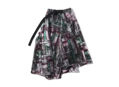 atmos pink Logo Geometric Skirt "White"