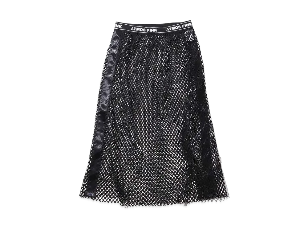 atmos pink Logo Mesh Skirt "Black"