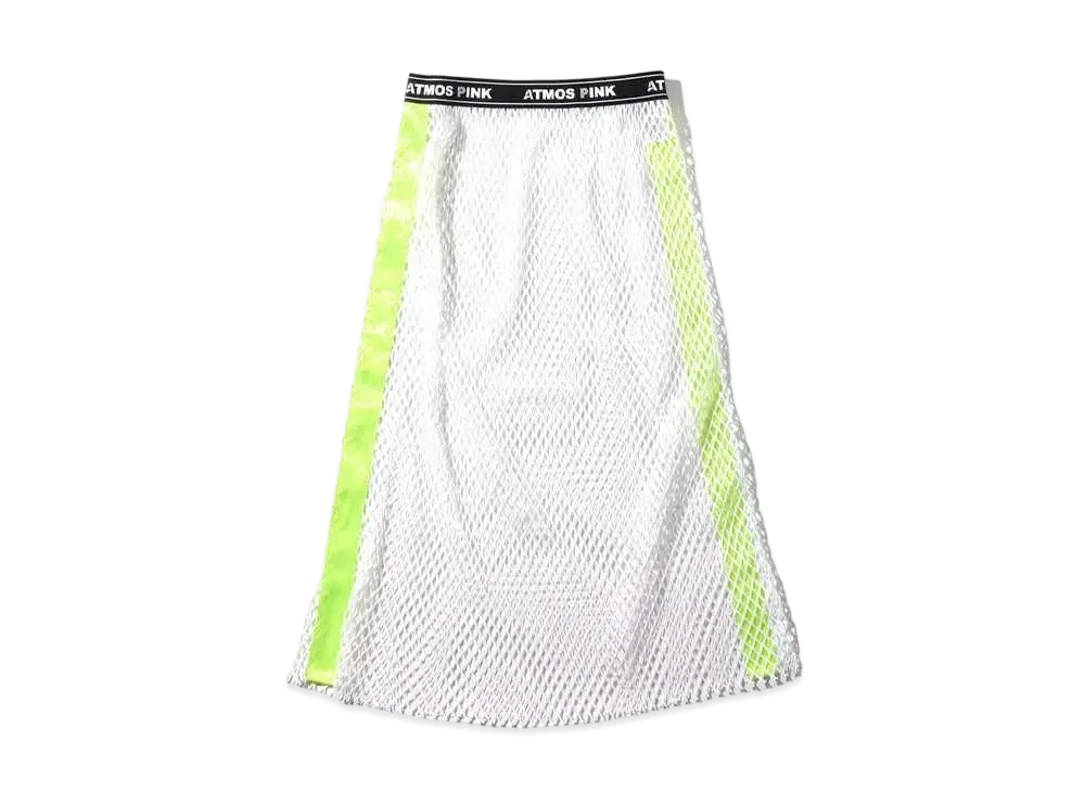 atmos pink Logo Mesh Skirt "White"