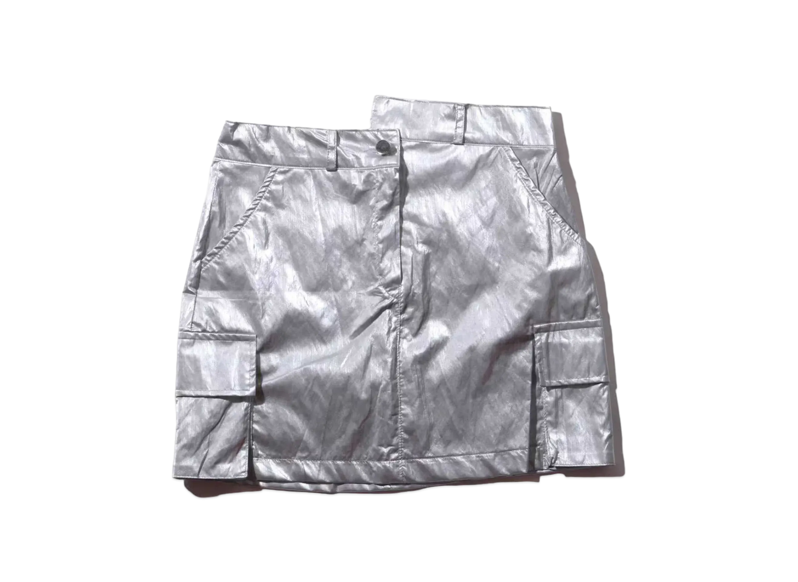 atmos pink Shiny Miniskirt "Silver"