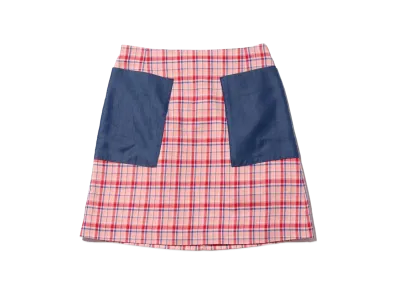 atmos pink x TK2 Check Skirt "Pink"