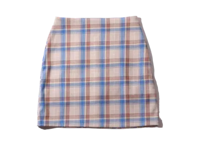 atmos pink Check Skirt "Beige"