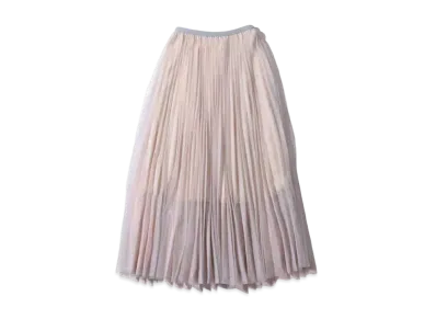 atmos pink Pleated Chiffon Skirt "Beige"