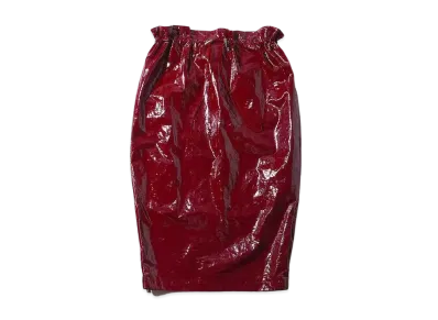 atmos pink Pvc Waist Cinch Tight Skirt "Red"
